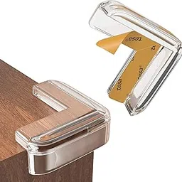 BEARTOP Corner Protectors with Tesa Adhesive for Firm Hold - Protects Babies and Elderly - Residue-free Removal - Crystal Clear and Discreet - (3 Years)-picture-32