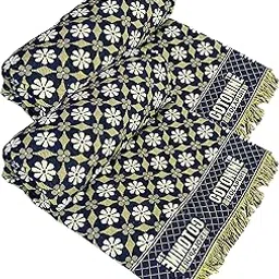 Cotonine - Cotton Single Size Solapur Chaddar Blanket, Denim Blue Pack of 2-picture-28
