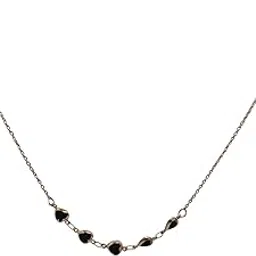 bigiotteria Elegant Rose Gold Plated Heart-Link Necklace – Minimalist Chain for Women & Girls-picture-30