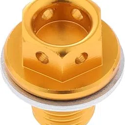 Lyla 2xMetal Magnetic Oil Drain Plug Bolt Nut Screw M12 for ATV Motorcycle Golden-picture-21