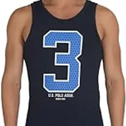 u.s. polo assn. Men's Brand Print Cotton 1617 Vest - Pack Of 1-picture-26