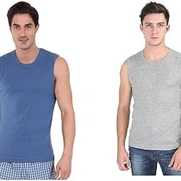 gmr Men Rib Muscle Vest and Men's Regular Fit Tank Top Pack of 2-picture-56