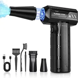 Electric Air Duster, Mini Jet Blower, 300,000 RPM, 10000mAh, Rechargeable, Cordless, PC/Keyboard/Car/Home Cleaner, W15-image-54