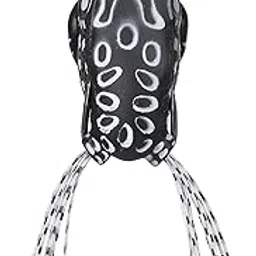 AUF Artificial Fishing Lures Modified Thunder Frog Fishing Soft Bait Plastic Fishing Lures (Black White)-picture-12