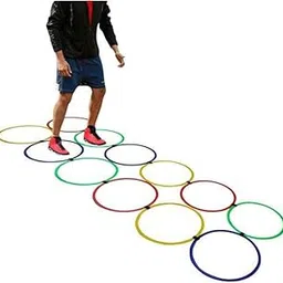 Kalindri Sports Plastic Agility Ring Ladder | Track & Field Ladders | Set of 12, Multi-Colour-picture-25
