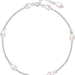 giva 925 Silver Iridescent Pearl Bracelet, Adjustable | Gifts for Women and Girls | With Certificate of Authenticity and 925 Stamp | 6 Month Warranty*-picture-50