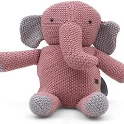 Pluchi Cotton Knitted Berry The Elephant Kids Carrier Toddler Backpack In Blossom Color (32Cm X 18Cm, Multicolor)-image-7