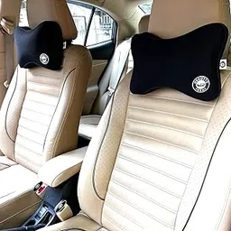 Oshotto Air Fabric Memory Foam NR-09 Orthopedic Neckrest Compatible with Tata Sumo/Victa - Set of 2 (Black)-picture-20