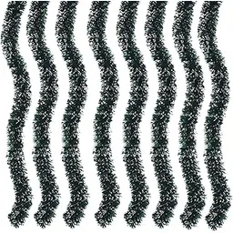 Go Hooked Set of 8 Green Tinsel Garlands, Artificial Christmas Decoration for Tree, Wall, Balcony & Home Dcor-image-65