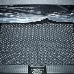 AUTOFIT 3 Layer Heat/Water Proof PU Leatherite Car Trunk/Boot/Dicky Mat for (Black and Silver Leather, Mahindra XUV 3XO)-picture-20