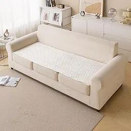 House of Quirk Printed Sofa Cover for Indian Sofa Set – Quilted, Washable & Durable Fabric Protector (Three Seater, Snowflake, 70x150 cm)-picture-37