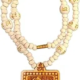 Nagaana BHAGESHWAR DHAM Tulsi Mala Hanuman Ji Pendant Kanthi Wood Mala-image-52