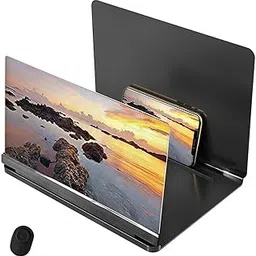3NH® Cell Phone Screen Magnifier, Foldable Phone Stand Accessories with Screen Amplifier, Foldable Screen Amplifiers for Smart Phone, Compatible with All Smartphones (Color : Black-2, Size : 14in)-picture-18