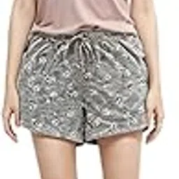 Women's Casual Summer Lounge Set – Soft Cotton T-Shirt & Printed Shorts, Lightweight & Breathable Sleepwear-picture-15