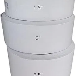 Artonezt Iron-on Interfacing Fusible Interlining Buckram Roll for Salwar, Curtains, Belt, Shirts for Sewing, Tailoring & Boutique Purpose Canvas Roll 15 Meters Each Set of 3 (1.5, 2 and 2.5Inch)-picture-30