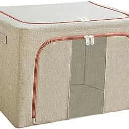 Household Supplies & Cleaning |Home Organization |Storage Boxes' Storage Boxes Comforter Storage Bag Clothing Storage Containers for Blanket Comforter Toys Beige 66L-picture-32
