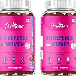 Dreamease UTI Defence Gummies For Women | Promotes Urinary Tract Health, Restores pH Level | Vegan, Gluten & Gelatin Free | D-Mannose, Cranberry Flavour, 60 Gummies, Pack of 2-picture-31