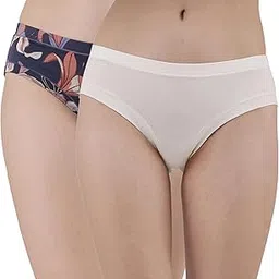soie Women Mid Rise Stretch Cotton Seamless Full Coverage Shorty Panty (Pack of 2)-picture-16