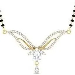 Gold Plated American Diamond Alloy Mangalsutra For Women-picture-25