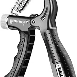 Generic Eastern Club Counter 10KG to 60KG Weight Adjustable Professional Hand Gripper for Men & Women | Counter Hand Grip | Finger Exerciser | Power Gripper | (Black)-picture-38