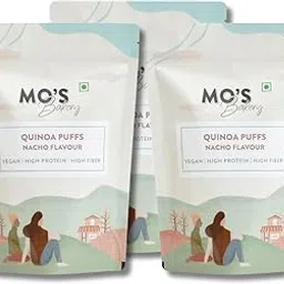 Mo's Quinoa Puffs Nacho | Millet Base Snack | Rich in Fibre | Healthy Indian Snack | Vegan | Premium Snacks For Children & Elders (Pack of 3-90 x 3)-picture-21