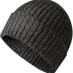 gajraj Ribbed Winter Beanie Cap, Unisex Knitted Skull Cap-picture-25