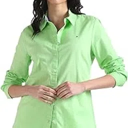 tommy hilfiger Women's Solid Regular Fit Shirt-picture-34