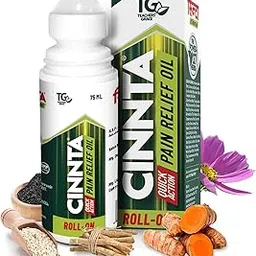 TEACHERS' GRACE SCIENTIFIC AYURVEDA Cinnta Pain Relief Roll On - 75Ml | 27 Herbal Formulation | Relief From Back, Arthritis, Neck, Knee & Sciatica, Joint Pain-image-45