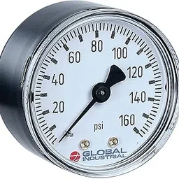 Global Industrial 1-1/2" Pressure Gauge, 30 PSI, 1/8" NPT CBM, Steel-picture-13