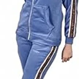 Winter Track Suit for Women | Premium Cotrise Burberry Tracksuit | Track Suit for Women Set for Winter | Women Winter Track Suit with Chain Design | Winter Co Ord Set (IN, Alpha, M, Regular, BLUE)-picture-33
