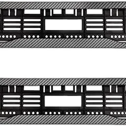 KSHEERI Carbon Fiber Number Plate Frames (Front and Rear), Carbon Fiber Texture Lining Car Registration Plate Holders for All Cars, Car Licence Plate Covers, Universal Fit (Set of 1)-image-4