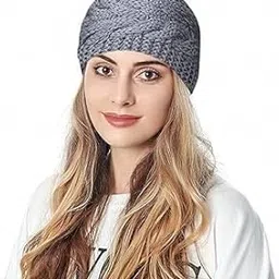 alexvyan Grey Arrow Winter Head Warmer Headbands for Women Wool, Ear Warmers Headband Knitted Thick Cold Weather Warm Ear Muffs Winter Protector-picture-29
