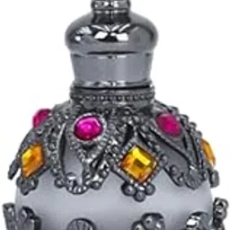 MERISHOPP Perfume Bottle Decorative Refillable Jar Elegant Portable Gift Vintage Style Black-picture-41