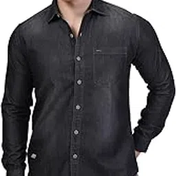 d... finish Men Denim Casual Full Sleeve Shirt | Denim Shirt for Men-picture-36