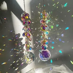 suncatchers for Windows Hanging Prism, 40mm auraro Crystal Suncatcher with Crystals Chandelier Beads, Hanging Crystal for car, Ceiling,Wedding, Party,MOM Daughter Gift(2 pcs)-picture-14