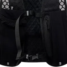 UJEAVETTE Hydration Vest for Men Women Reflective Water Pack for Trail Race Marathoner Black-picture-30