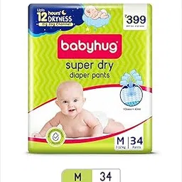 ONLY ME Babyhug Super Dry Diaper Pants (M), Pack Of 30-picture-55