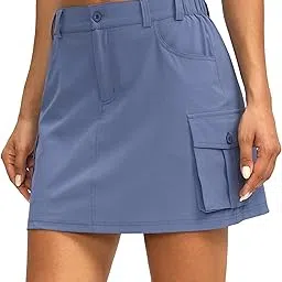 g gradual Women's Skort 5 Pockets Cargo Skirt Golf Skirts Skorts for Women Casual Summer Hiking-picture-22