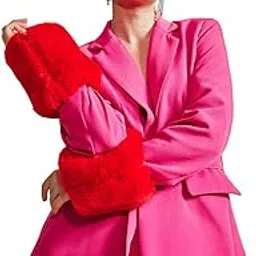 heart up my sleeves Fur Cuffs Red-picture-12