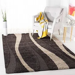 CARPET EMPORIO Shaggy Carpet for Living Room and Hall 3 x 5 FEET Super Soft Rugs Comfort and Style to Any Room with Plush Texture and Elegant Look – Ideal for Home Decor (Brown-Z1)-picture-10