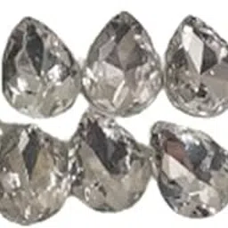 Oh Girl Accessories Silver Crystal Clasp Stickon Big Hair Stud | Wedding Hair Accessory | Pack of 10-picture-37
