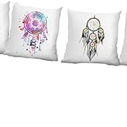 Dream Catcher Theme Printed Cushion Cover (12x12 Inches)(Pack of 4)-picture-65