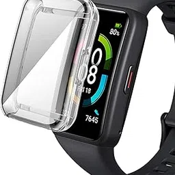 M.G.R.J® Soft & Flexible Silicone TPU Full Protection Case Cover for Huawei Band 7 (Clear)-picture-20