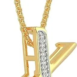 malabar gold & diamonds Gold Pendant for Men, Women & Kids 18k | Gold Alphabet Unisex Pendant 18kt | 18 kt (750) BIS Hallmark Yellow Gold Pendant for Birthday, Wedding, Anniversary & Diwali Gift-picture-37
