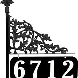 Oak 30 inch Reflective Address Sign - Double Sided - Easy to Read Day and Night 98% Positive Reviews on Amazon image 1