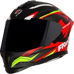 Steelbird SBH-57 Fighter F7 ISI and DOT Certified Full Face Graphic Helmet for Men and Women with Inner Silver Sun Shield image 1