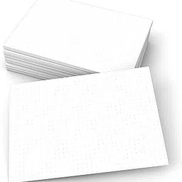 321Done Dot Grid Index Cards, Dot Pattern - Made in USA - Extra Large 5x7 (Set of 50) Dot Bullet 0.20" Double-Sided Planner Journal, Planning Graph Ruled Thick Heavy Duty Cardstock, 1/4 inch, White-picture-15