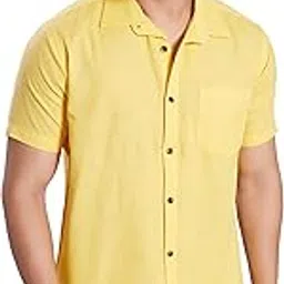 divisive Men's Slim Fit Linen Half Sleeves Cotton Casual Shirt-picture-15