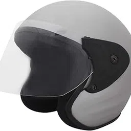 Sage Square Deltz Two Wheeler (ISI Marked) Helmet for Men, Women (Small - S, Silver Matte)-image-83