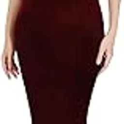 toochki Women's Maroon Velvet Solid Bodycon Western Dress | Dress for Women | A line Dress | Winter Dress | Western Dress | Latest Women Dress | Trendy Dress | Midi Dress-picture-11